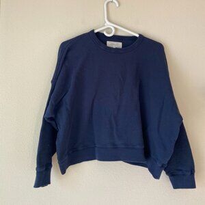 THE GREAT. NAVY SLOUCH SWEATSHIRT SZ 1